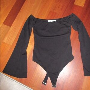 Lovers and Friends - Black Long Sleeve Bodysuit - Size small